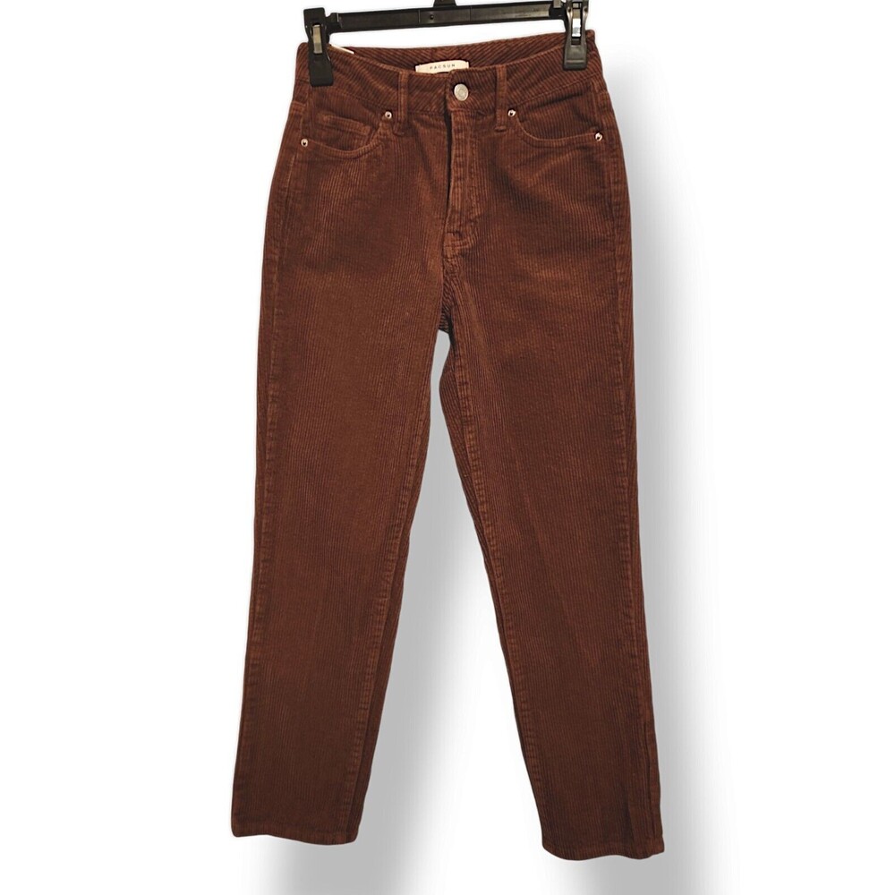 Pacsun Juniors Size 23 Brown Skater Core High-Rise Mom Jean Corduroy Pants